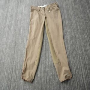Goode Rider Pants Women Tan Full Seat Equestrian Jodhpur Riding Breeches 29x28.5
